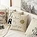 MIULEE I Love You a Bushel&a peck&a Hug Around The Neck Cotton Linen Decorative Throw Pillow Case Cushion Cover Pillowcase for Sofa Bed Car 18 x 18 Inch 45 x 45 cm