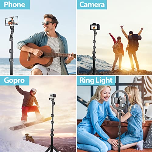 UBeesize 67" Phone Tripod Stand & Selfie Stick Tripod, Extendable Cell