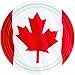 Canada Day Bulk Party Decoration Pack for 16 with 20 Canadian Flag Plates, 20 Napkins, 16 Red Cutlery Sets, 1 Flag Garland, and 1 Exclusive O Canada Pin by Another Dream