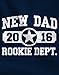 New Dad 2017 Rookie Department Gift for a New Father T-Shirt