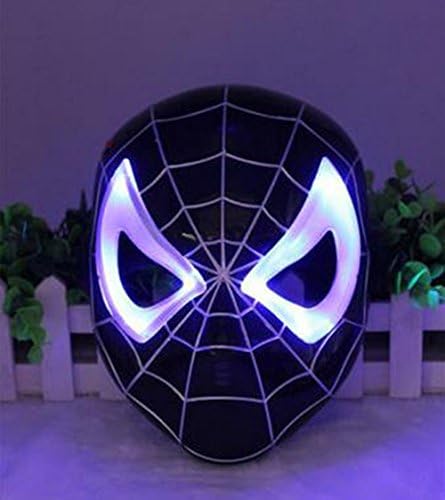 Crazystone's Kids LED Lightning Mask (Black spiderman)