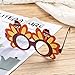 Amosfun Thanksgiving Turkey Sunglasses Creative Thanksgiving Day Eyeglasses Cosplay Party Glasses for Thanksgiving Day Birthday Party Favor Supplies 9PCS