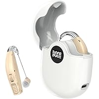 Rechargeable Hearing Aids for Seniors, Hearing Aid with Intelligent Noise Cancellation, Comfortable & Anti-Slip for Secure We
