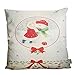 HOSL SD40 Christmas Pillow Covers 18 x 18 Merry Christmas Decorations Christmas Series Blend Linen Throw Pillow Case Decorative Cushion Cover Pillowcase Square 18