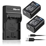 OAproda Replacement NP-FW50 Battery (2 Pack) and Ultra Slim Micro USB Charger for Sony Alpha 7 7R 7S a7R a7S a5000 a5100 a6000 a6300 NEX-3 NEX-3N NEX-5 NEX-5N NEX-5R NEX-5T NEX-6 NEX-C3 NEX-F3 RX10