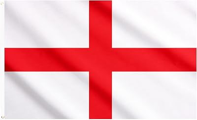 AhfuLife St George Flag 5ft x 3ft Double Sided with Brass Grommets England