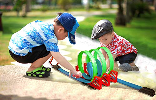 image for BNEXT TrackGo Car Track Builder DIY– Flexible Multi Layouts Slot/Rac