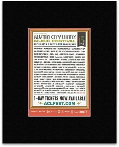 Uncut Austin City Limits Music Festival 2016 - Radiohead Mumford & Sons Kendrick Lamar Mini Poster - 40.5x30.5cm
