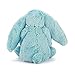 Jellycat Bashful Aqua Bunny, Medium, 12 inches