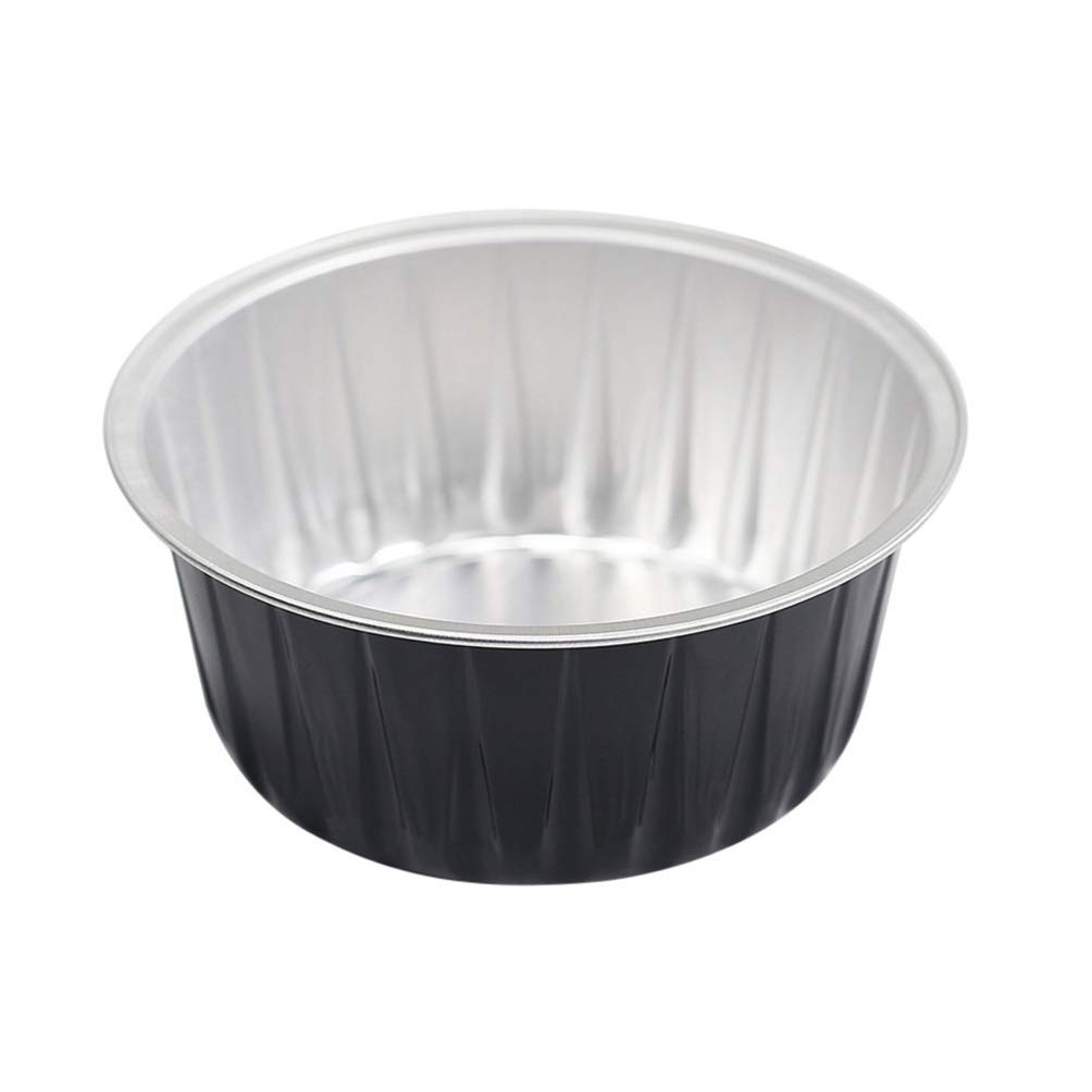 Mobestech Aluminum Wax Bowl 30g Wax Melting Pots Foil Bowl Containers for Hard Beans Warmer Legs Bikini Face Arm Armpits Hair Removal Spa Supplies 6pcs