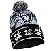 FOCO Mens Team Logo Skull Winter Cap Beanie NFL Oakland Raiders Light Up Knit Hat, Big Logo