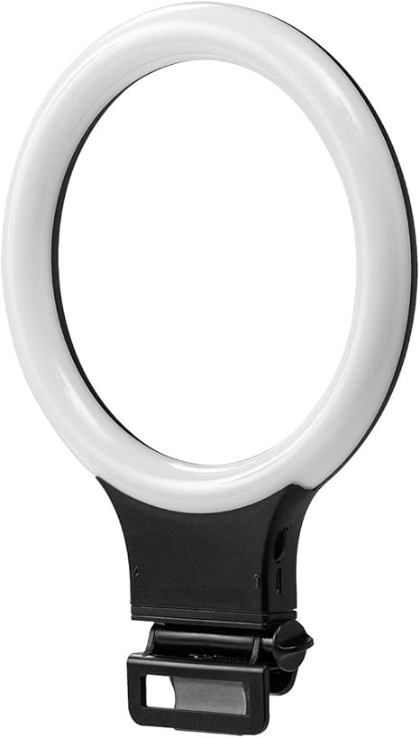 Amazon Co Jp サンワダイレクト Ledリングライト クリップ式 色温度調整 三脚取付対応 充電 常時給電対応 自撮り 0 Dg0 家電 カメラ