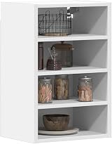 vidaXL Riga White Hanging Cabinet 40x29.5x60 cm Engineered Wood view 2
