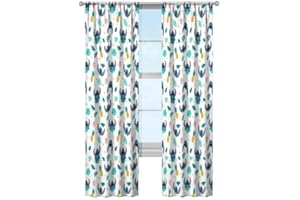 Lilo & Stitch Window Curtain Panels 42 x 63 Inches, Kids Bedroom Drapes, Polyester Rod Pocket Curtains, Set of 2
