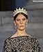 SWEETV Princess Crown CZ Crystal Pageant Queen Tiara Bridal Wedding Headpiece Women Hair Jewelry, Gold+Clear