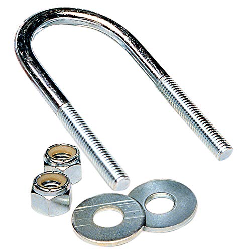 Tie Down Engineering Silver Standard 86830 U-Bolt Square Pair Zinc Plated 3/8-16