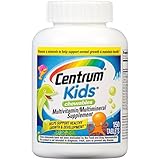 Centrum Kids Multivitamin/Multimineral Supplement (Cherry, Orange, & Fruit Punch Flavor, 150-Count Chewables) by Centrum