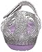 Crocs Isabella Glitter PS Jelly Flat (Toddler/Little Kid), Silver/Iris, 13 M US Little Kid