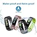 LETSCOM Fitness Tracker Color Screen, IP68 Waterproof Activity Tracker with Heart Rate Monitor, Sleep Monitor, Step Counter, Calorie Counter, Smart Pedometer Watch for Men Women Kids