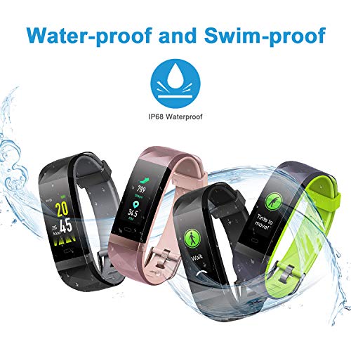 LETSCOM Fitness Tracker Color Screen, IP68 Waterproof Activity Tracker with Heart Rate Monitor, Sleep Monitor, Step Counter, Calorie Counter, Smart Pedometer Watch for Men Women Kids - Thumbnail 4