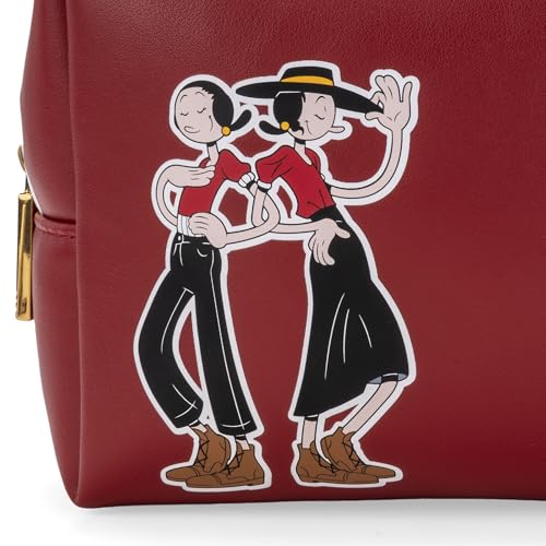 CLOE Cosmetiquera de Cierre Sencillo Mediana Oe x Olive Oyl color Rojo para Mujer