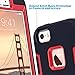 ULAK Compatible with iPhone 5S Case, iPhone 5 Case, iPhone SE Case (2016 Released), Heavy Duty Shockproof Sport Rugged Drop Resistant Dustproof Protective Cover, Red (Not fit iPhone SE 2020 2022)
