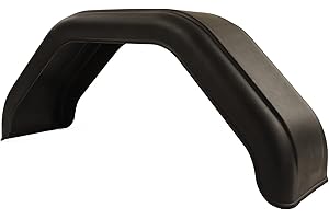 Trailer Wheel Mudguard, Trailer Mudguards Professional Smooth Surface Scratch Resistant RV for Single Axle 15 Inch Diameter W