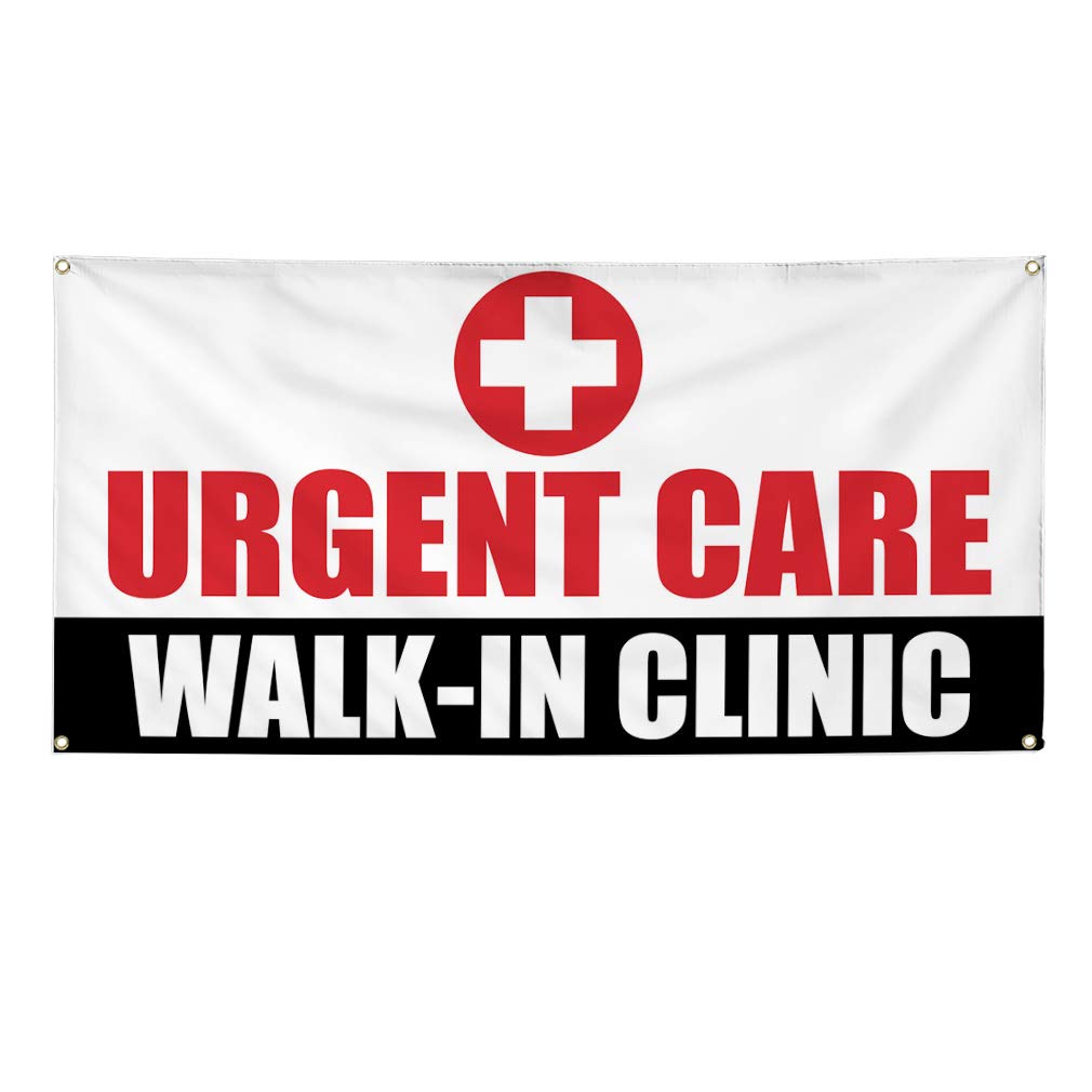 Amazon Com Vinyl Banner Sign Urgent Care Walk In Clinic Health