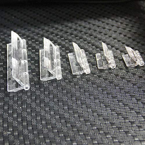 SUPERTOOL Door Hinges Clear Medium Size 30x35mm Durable Acrylic Plastic Hinges for Door Piano Cabinet Piano (10PCS)