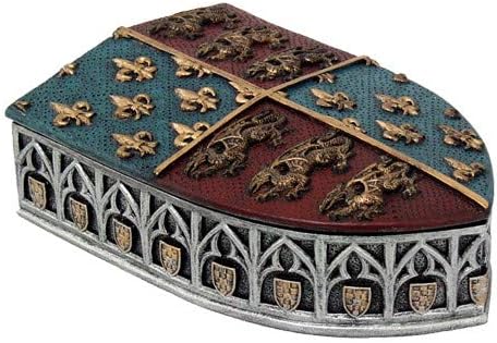 Pacific Giftware Medieval Times Escudo de Armas Escudo Caja con Tapa: Amazon.es: Hogar