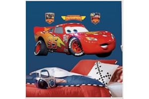 ROOMMATES DISNEY CARS BiG Wall Mural Stickers Room Decor LIGHTNING MCQUEEN Decal RM5