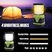 LE 1000LM Battery Powered LED Camping Lantern, Waterproof Tent Light with 4 Light Modes, Camping Essentials, Portable Lantern Flashlight for Camping, Hurricane, Emergency, Hiking, Power Outages