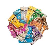 DMtse Pack of 12 Assorted Color 11.5 x 11.5 cm Tasseled Coin Chinese Silk Brocade Jewelry Pouches, Square Coin Purses,Pretty Gift Bags Zipper Jewelry Pouch Bag Value Set