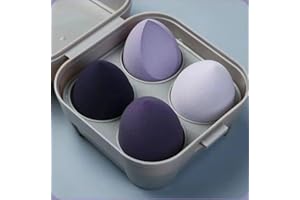 Professional Makeup Sponges Blender Set (4-Pack) - Latex-Free Beauty Sponge for Foundation, Concealer & Powder - Dry & Wet Ap