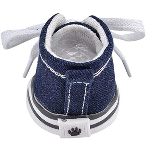 Goodtrade8 Clearance ❤️ Puppy Dog Shoes Costumes Pet Dog Clothes Denim Canvas Sneaker for Small Medium Large Dogs Girl Winter Apparel Supplies - Thumbnail 4