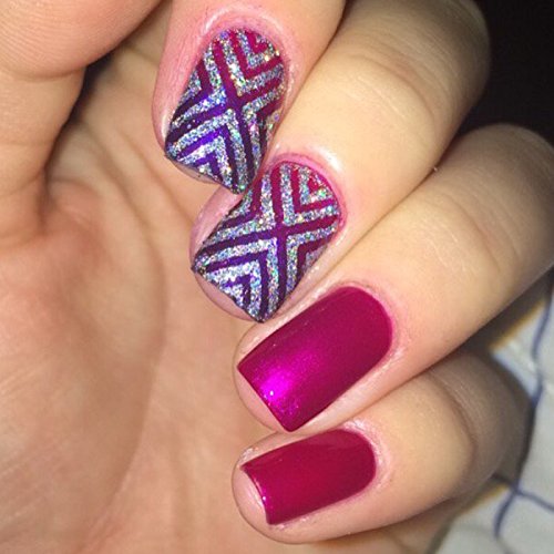 X Stencils Nail Vinyls by Twinkled T - 1 Sheet of 16 Stencils