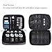 BAGSMART Electronics Organizer Double-Layer Travel Cable Organizer Cord Organizer Bag Accessory Organizer Storage Bag for 7.9