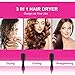 ElekBest Hot Air Hair Brush, 3 IN 1 Electric Hair Dryer Brush with Negative Ion Straightener Curler Drying Styler Blower Brush for All Hair Typesthumb 4