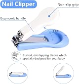Vicloon 4 in 1 Baby Nail Kit Scissors Clippers Nail File Tweezers Portable Case view 3
