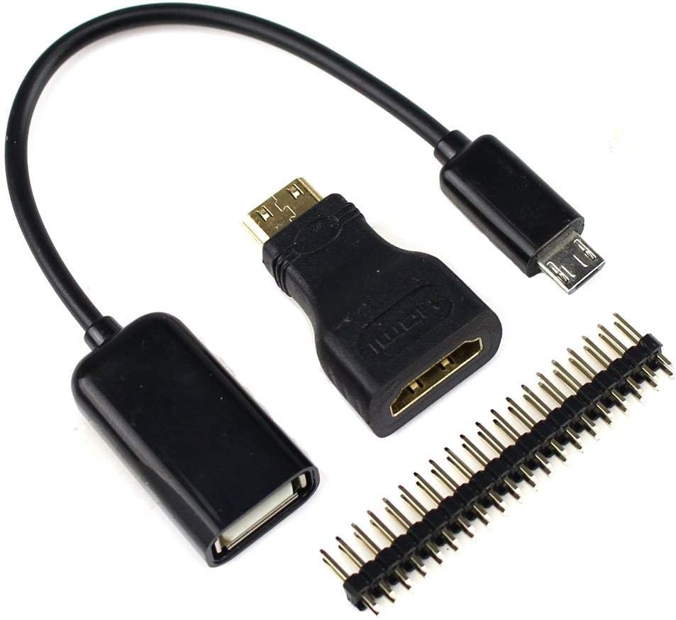 GeeekPi for Zero 2 W Case/Zero/Zero W Case, 7 in 1 Basic Starter Kit with Acrylic Raspberry Pi Zero Case, 20Pin GPIO Header - Image 4