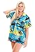 Funky Hawaiian Blouse Shirt, Shortsleeve, Surf, Turquoise, L