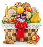 GiftTree Fresh Fruit and Gourmet Cookies Gift Basket | Premium Fresh Pears, Apples and Oranges with Fresh Cookies | Perfect Gift for Birthday, Business, Thank You, Sympathy, Holiday or Any Occasion