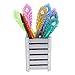 Jiulyning Peacock Feather Pattern Colored Gel Ink Pen, Fine Point 0.38mm, Pack of 12