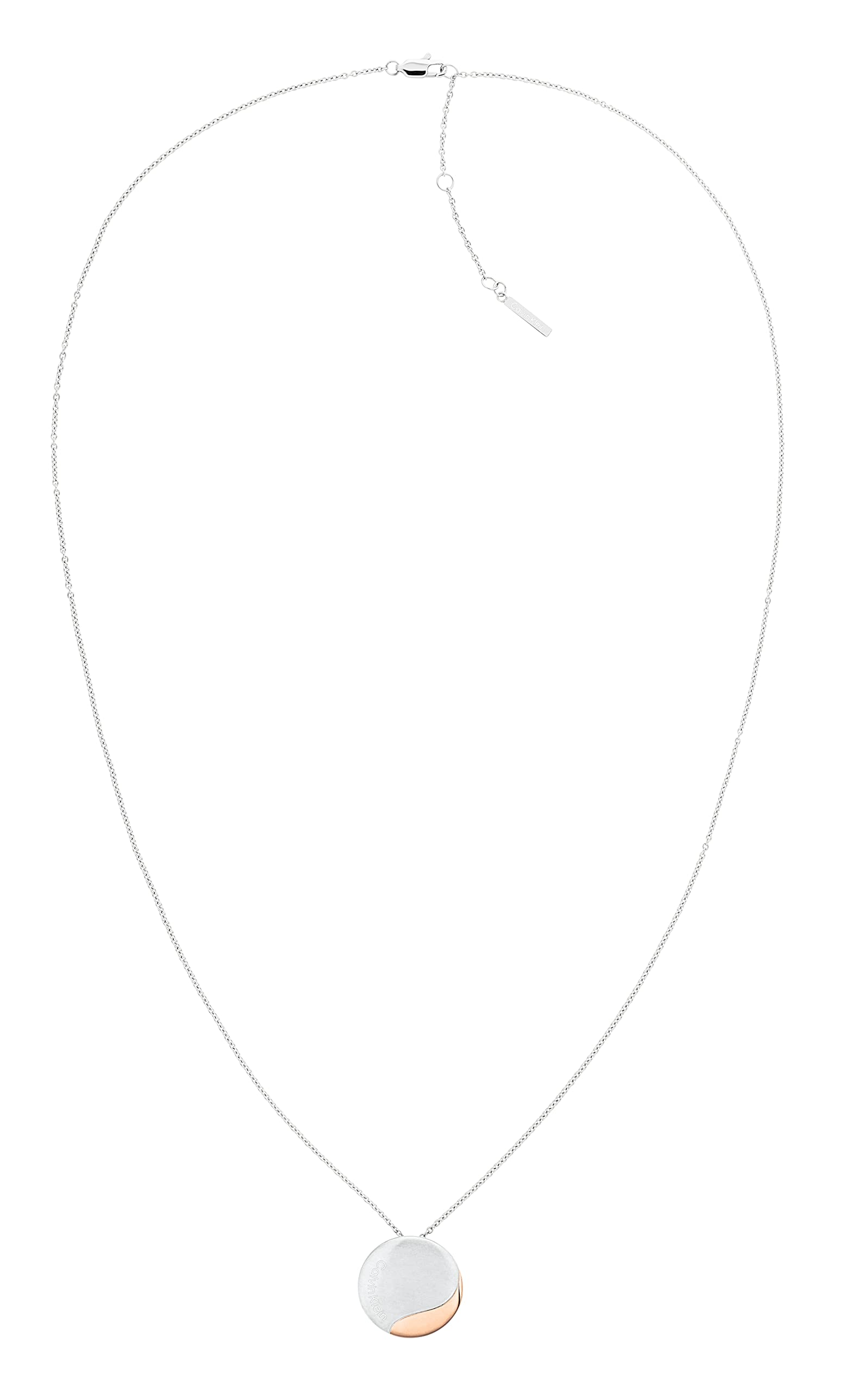 Calvin Klein Women's MINIMAL CIRCULAR Collection Pendant Necklace - 35000148