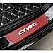 SENYAZON Car Door Threshold Plate Carbon Fiber Scuff Sticker Door Sill Sticker for Honda Civic