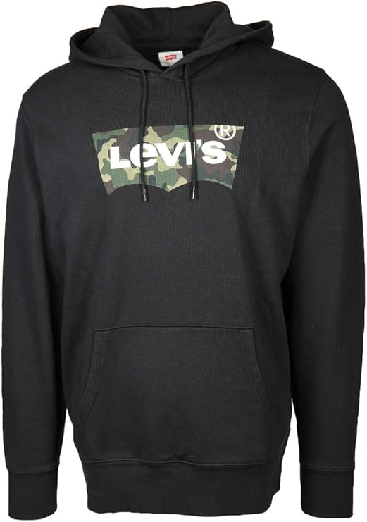 Levi's® Hombres Sudaderas con capucha Graphic Negro Mineral Black XXXL