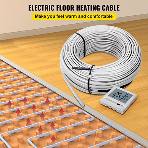 VEVOR Ditra Floor Heating Cable,270W 120V Floor Tile Heat Cable,70.5 FT