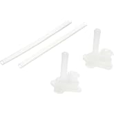 Richell Replacement Straw for On-the-Go Sippy Cup, Set of 2, for Infant-Toddlers