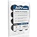 ADV Dry Tennis Overgrip Tape - 3, 12, 30, 60 Pack - FeltTac Tennis Racket Grip Tape - Ultra Absorbent Tennis Grip Tape - Comfort Tennis Racket Grips - Tennis Grips Overgrip (12-Pack Black)