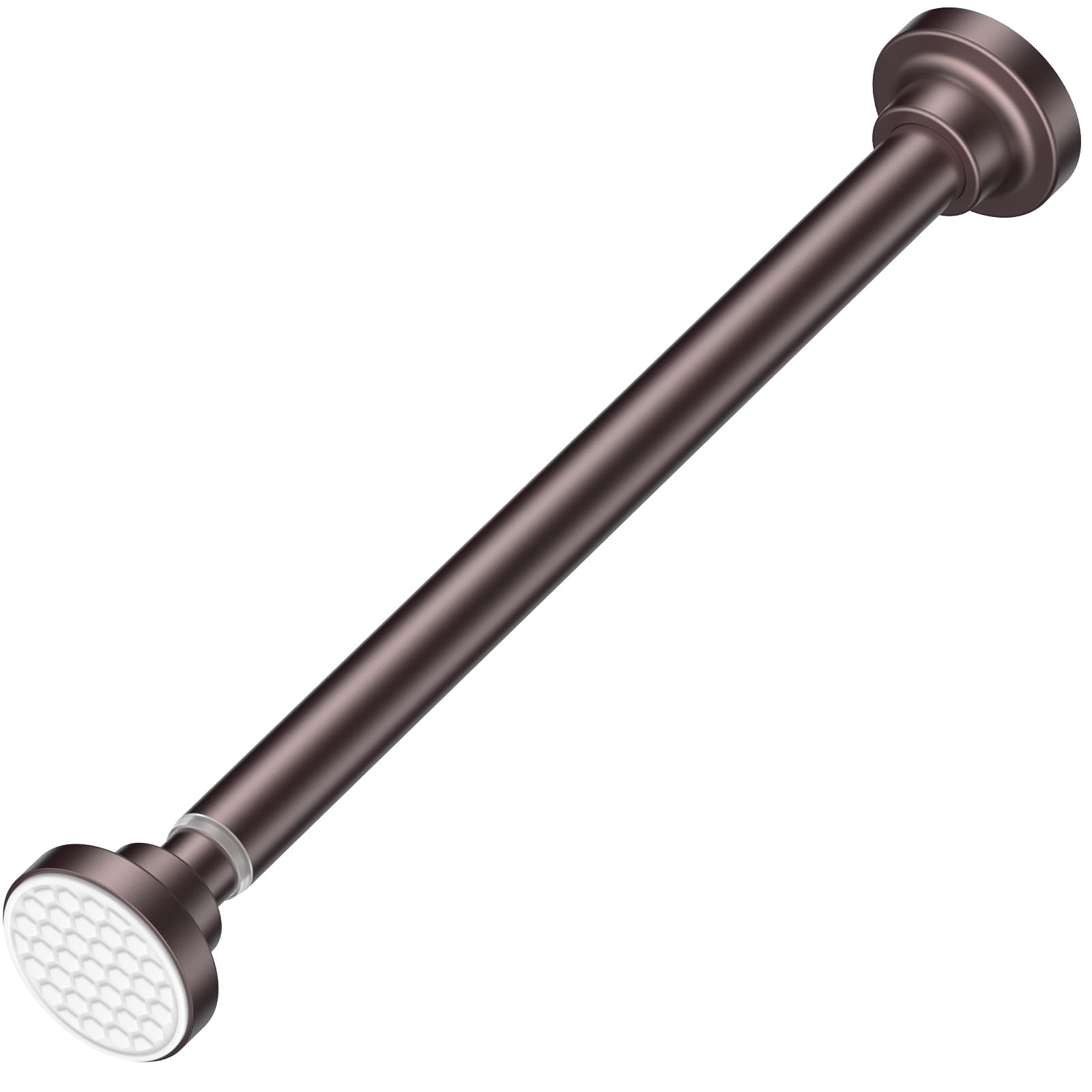 Photo 1 of AIZESI Bronze Shower Rod 54-90 Inch, Shower Rods for Bathroom Adjustable Shower Tension Rod No Drillimg Tension Shower Curtain Rod Anti-Rust Long Shower Rod
